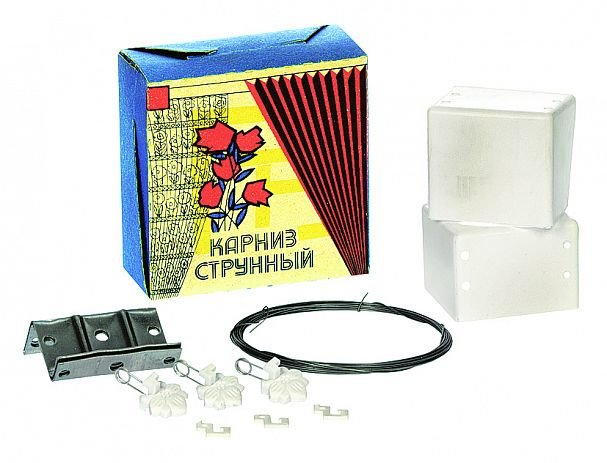 Карниз-струна  с зажимами