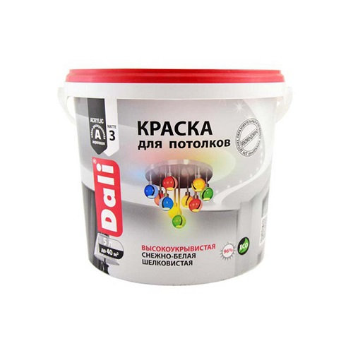 * Краска DALI акрил д/потолков снежно-белая 5л